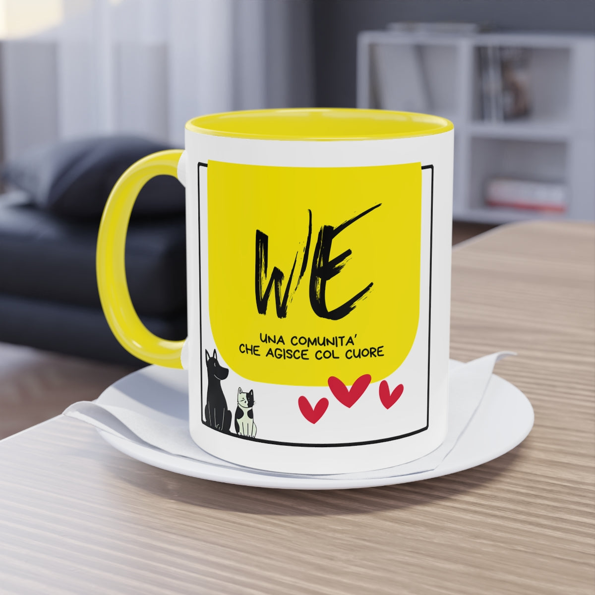 Tazza a due colori o bianca