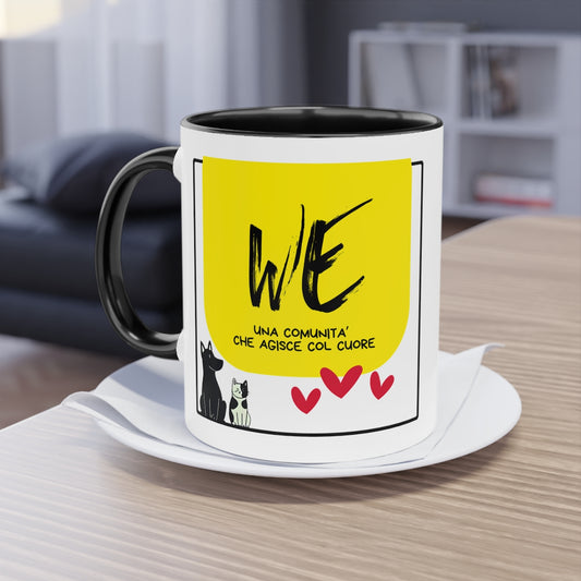 Tazza a due colori o bianca